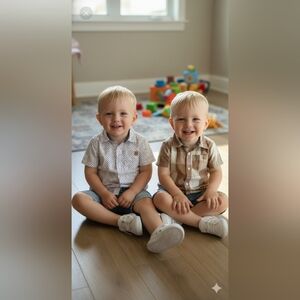 Kids Casual Checkered and Polka Dot Shirts ○BUNDLE○